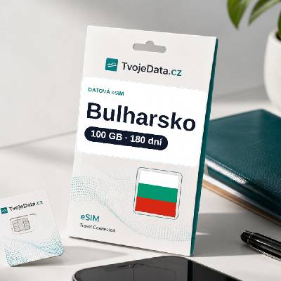 eSIM Bulharsko 100 GB / 179 dní