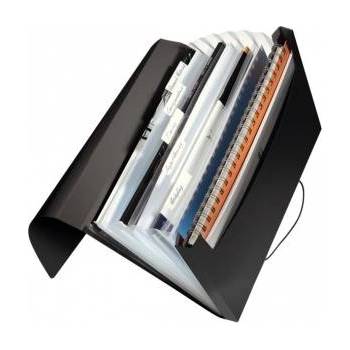 Leitz FOLDER LEITZ SOLID 6 COMPARTMENT, BLACK