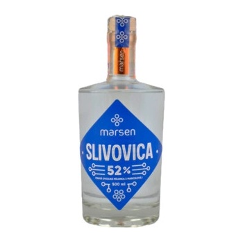 Marsen Slivovica 52% 0,5 l (čistá fľaša)