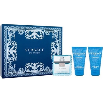 Versace Man Eau Fraiche EDT 50 ml + sprchový gel 50 ml + balzám po holení 50 ml dárková sada