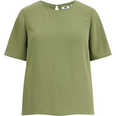 WE Fashion Тениска зелено, размер 44