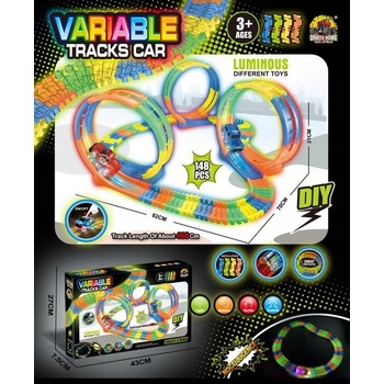 JOKO Fluor Svietiaca Autodráha variabilná 148ks