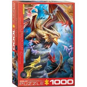 EUROGRAPHICS Пъзел Eurographics от 1000 части - Дракони (60005475)