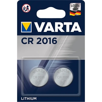 VARTA копче cr2016, литиево, 2бр. /пакет 06016 101 402 (06016101402)