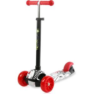 Lorelli Тротинетка lorelli draxter black grafitti, До 20кг. , Регулируема дръжка в 3 позиции, Червен - Код l11479 (l11479-10390130022-3800151973140) Тротинетка, скутер