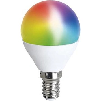 Solight Chytrá WiFi žárovka LED miniglobe E14 5W RGB