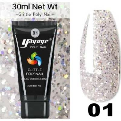 YAYOGE poly gel glitter 01 30 ml