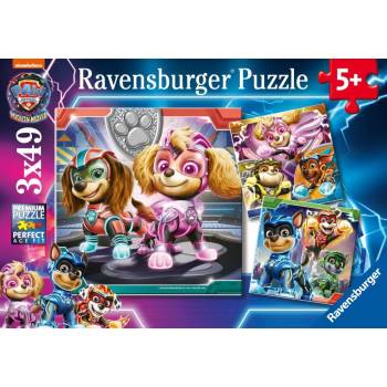 Ravensburger - Puzzle 3x49 Paw Patrol: The Mighty Movie - 40 - 99 piese