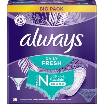 Always Винаги ежедневни подложки Flexistyle Normal 58pcs (8001841230658)