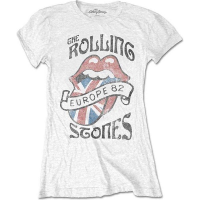 The Rolling Stones Europe 82 White L Дамски Риза (<![CDATA[RSTS61LW03]]>)