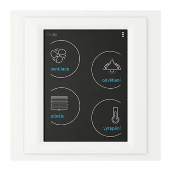 ЕЛКО ЕП Устройство с touch-контрол - RF Touch-W (със Залепяне) /Бяло-Тъмносиво с бяло (RFTW-AWH-BDG-CWH)