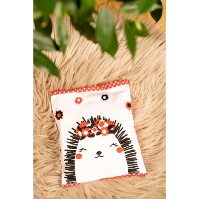 Jsem máma Kontrastní nahřívací polštářek 15x15 cm ježeček