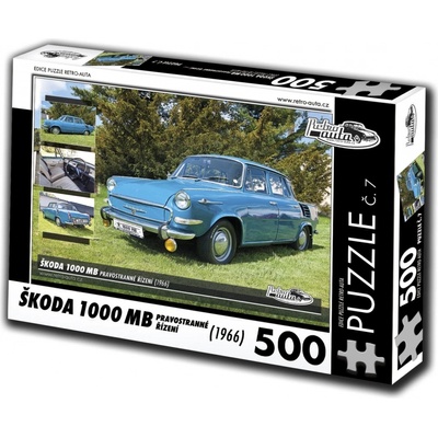 Retro-Auta č. 7 Škoda 1000 MB 1966 500 dílků
