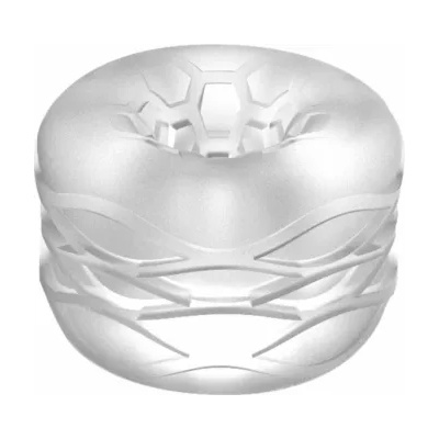 Shots Toys Еластичен мастурбатор с двоен релеф Sono №93 прозрачен