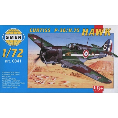 Směr 010841 plastikový model letadla Curtiss P36/H.75 Hawk 1:72