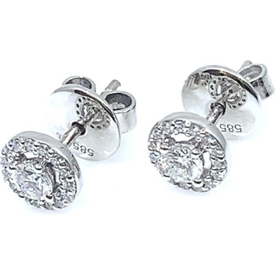 Jan Kos jewellery zlaté náušnice s briliantem 83000211
