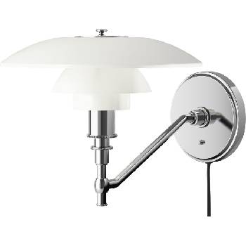 Louis Poulsen Аплик ph с видим кабел и ключ 28, 5 см хром (5743142806)