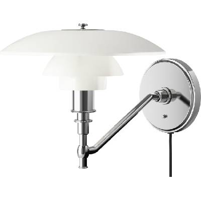 Louis Poulsen Аплик ph с видим кабел и ключ 28, 5 см хром (5743142806)