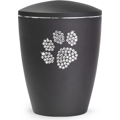 Zvieracia urna Elegance Paw - Čierna 1,5l