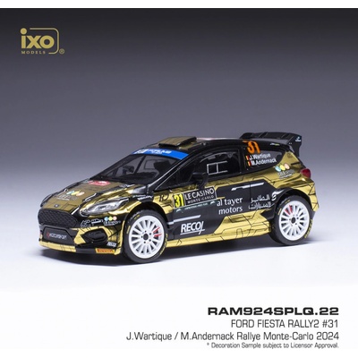 IXO Ford Fiesta Rally2 Rallye Monte Carlo 2024 31 Wartique Andrnak 1:43