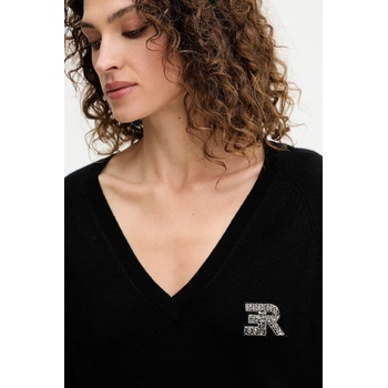 Ermanno Scervino Вълнен пуловер Ermanno Scervino в черно от лека материя 57TM055E52 (57TM055E52)