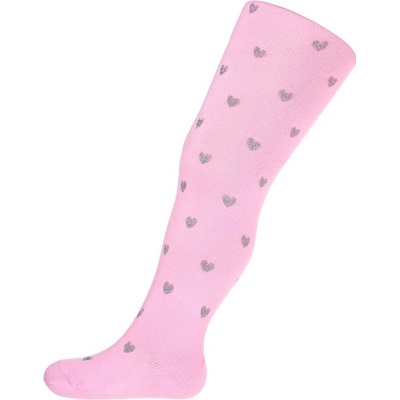New Baby punčocháče 3D růžové s puntíky