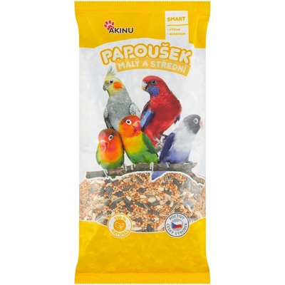 Akinu Kompletní menu Malý a Stredný Papagáj 1 kg
