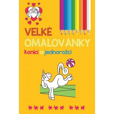 Veľké maľovanky koníky a jednorožce