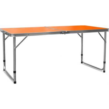 Aga Skládací kempingový stolík 120x60x54/60/70 cm MR2021 Oranžový