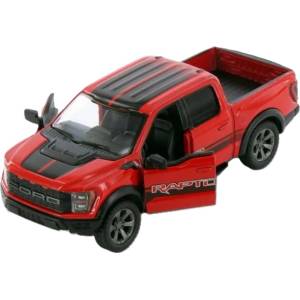 Kinsmart Метална количка Kinsmart Livery Edition - 2022 Ford F-150 Raptor, 1: 46, червена (54116)