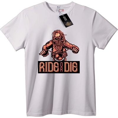 NOONEBRAND Тениска Черепи Ride or Die - 2XL, Black