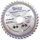GEKO Kotouč pilový vidiový s otvory, 115x22x40T