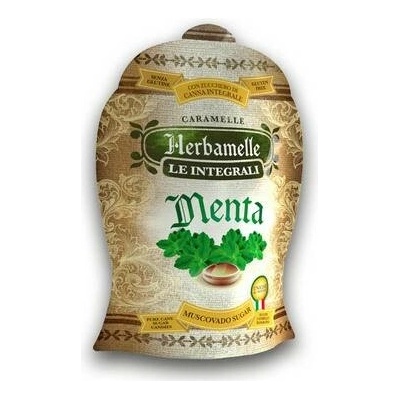 Herbamelle Bonbóny z nerafinovaného třtinového cukru s mátovou příchutí 75 g