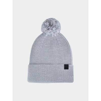 4F Unisex čiapka ACAPU472 svetlosivá