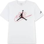 Air Jordan Тениска Air Jordan Kids Swoosh Jumpman Cotton Short-Sleeve T-Shirt - White