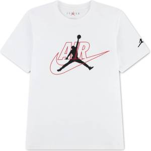 Air Jordan Тениска Air Jordan Kids Swoosh Jumpman Cotton Short-Sleeve T-Shirt - White