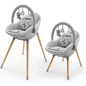 KinderKraft Столче за хранене KinderKraft - Fini Up, Grey (NEW024927) - ozone