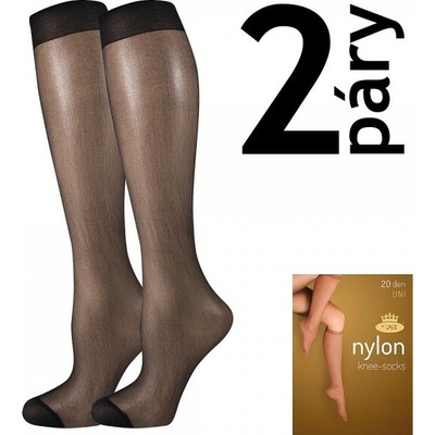 Lady B Relax 20 DEN Silónové podkolienky 6 párov nero