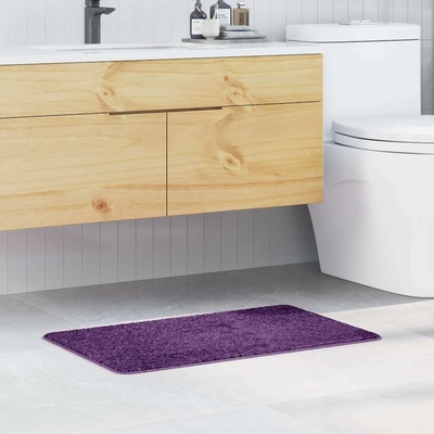 vidaXL Килимче за баня с антихлъзгаща повърхност Лилаво 50 x 80 cm ПП (4019832)