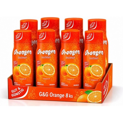 G&G Sirup s příchutí pomeranče 8 x 500 ml
