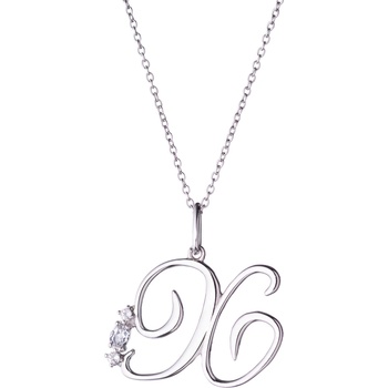 Silenti Jewelry Сребърно колие "Х