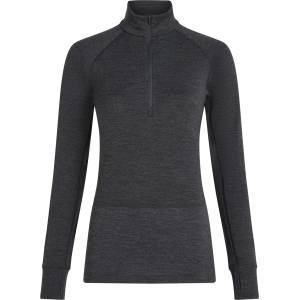Icebreaker Дамско мериносово термобельо Icebreaker Women's Merino 260 Zoneknit L/S Half Zip Merino base layer - Jet Heather / 011 - размер XS (115-2832-0111)