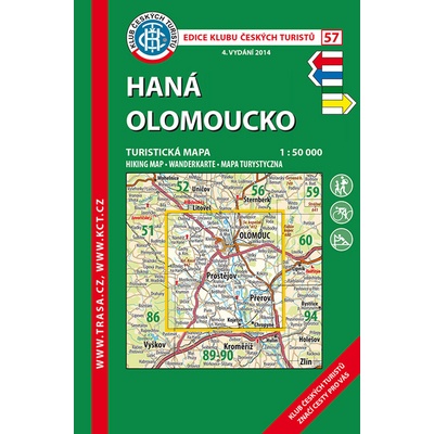 KČT 57 Haná Olomoucko 1:50 000