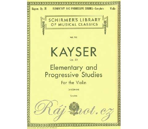 36 Elementary & Progressive Studies, Op. 20
