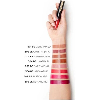 L'Oréal Paris Tekutá lesklá rtěnka Signature Brilliant High Shine Colour Lip Ink 308 Be Demanding 6,4 ml – Zboží Dáma