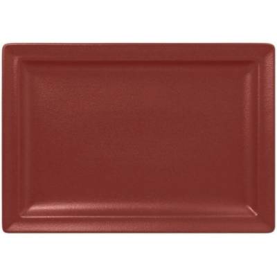 RAK Porcelain Talíř obdélný 33 x 23 cm tmavě červená RAK-NFCLRP33DR