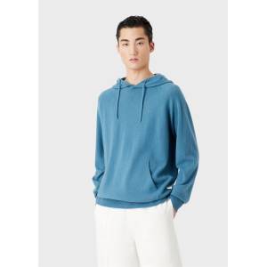 Giorgio Armani Суичър Emporio Armani Pullover Hoodie - Blue