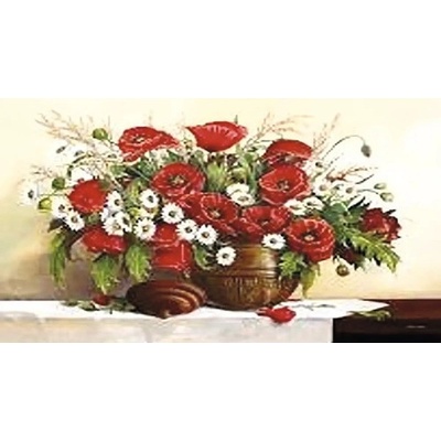 Obraz v ráme Klasik 6090 vlčie maky 96x66 cm