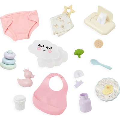 Battat Комплект аксесоари за кукла Battat - Lulla Baby, За новородено, 19 части (BTBAB7635)