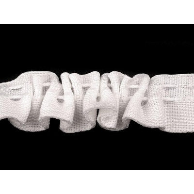 Záclonovka šíře 20 mm žabkové řasení Varianta: White, Balení: 50 m